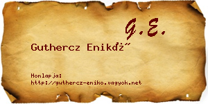 Guthercz Enikő névjegykártya